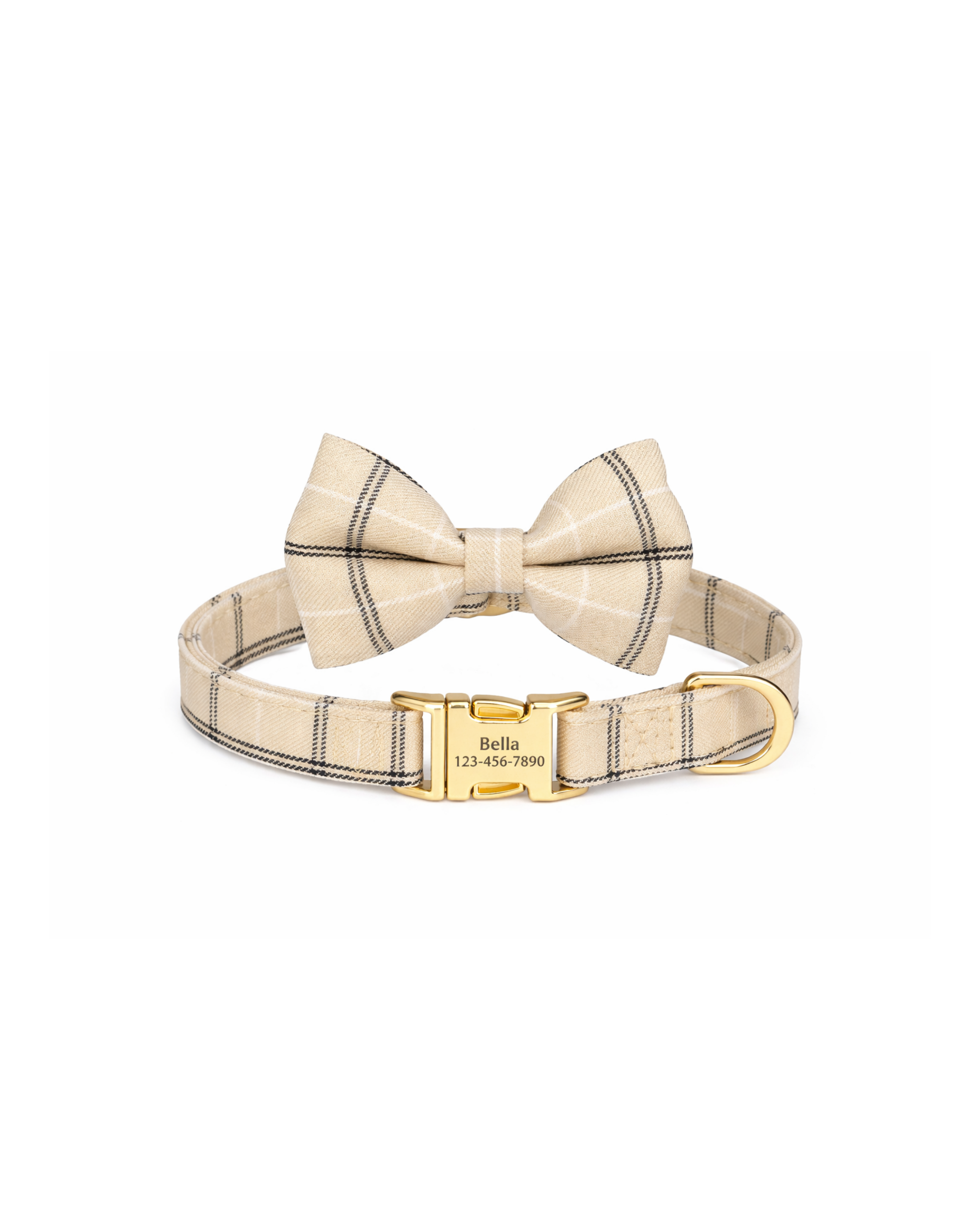Classic Bow Nameplate Collar
