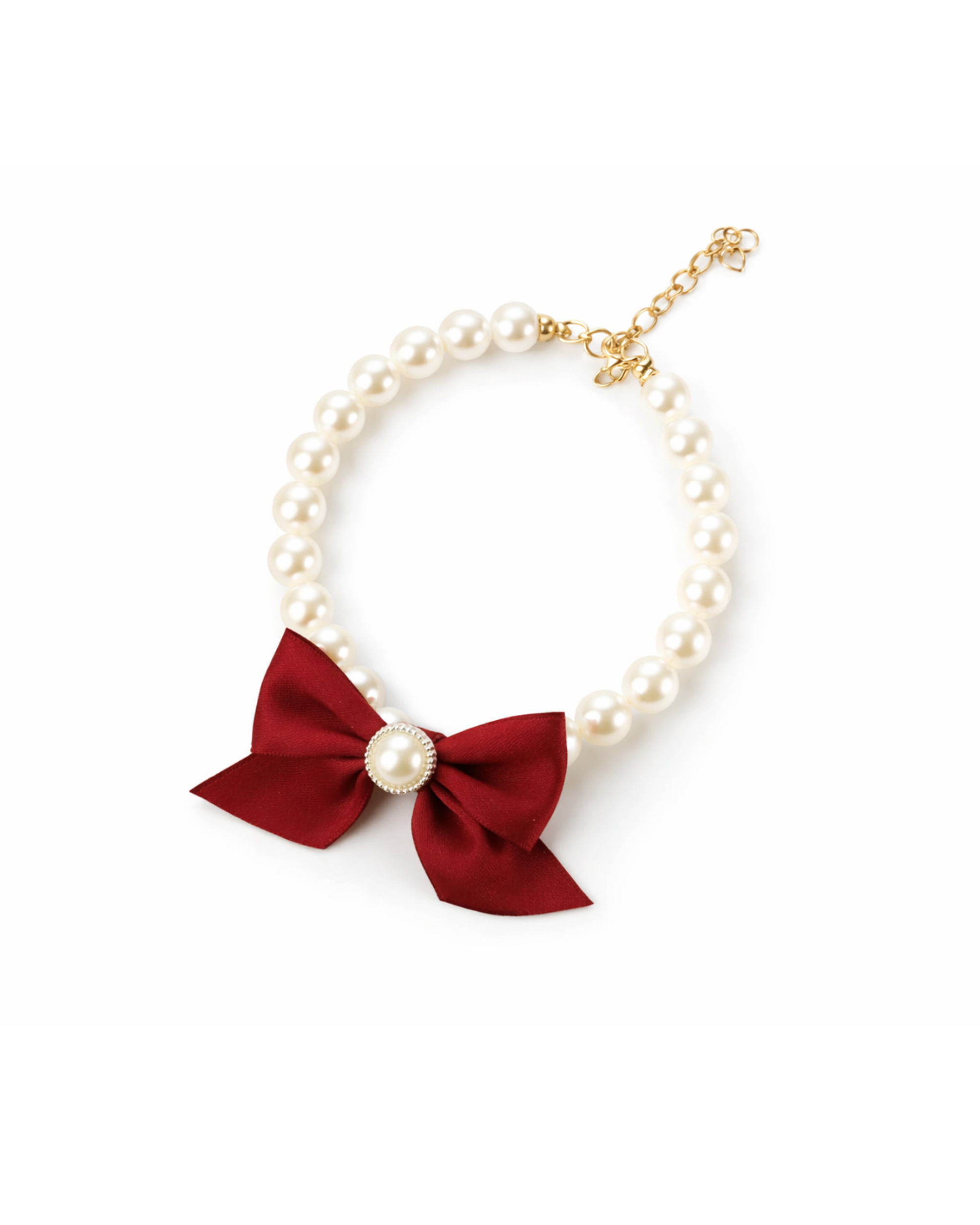 Leila Pearl Bow Necklace