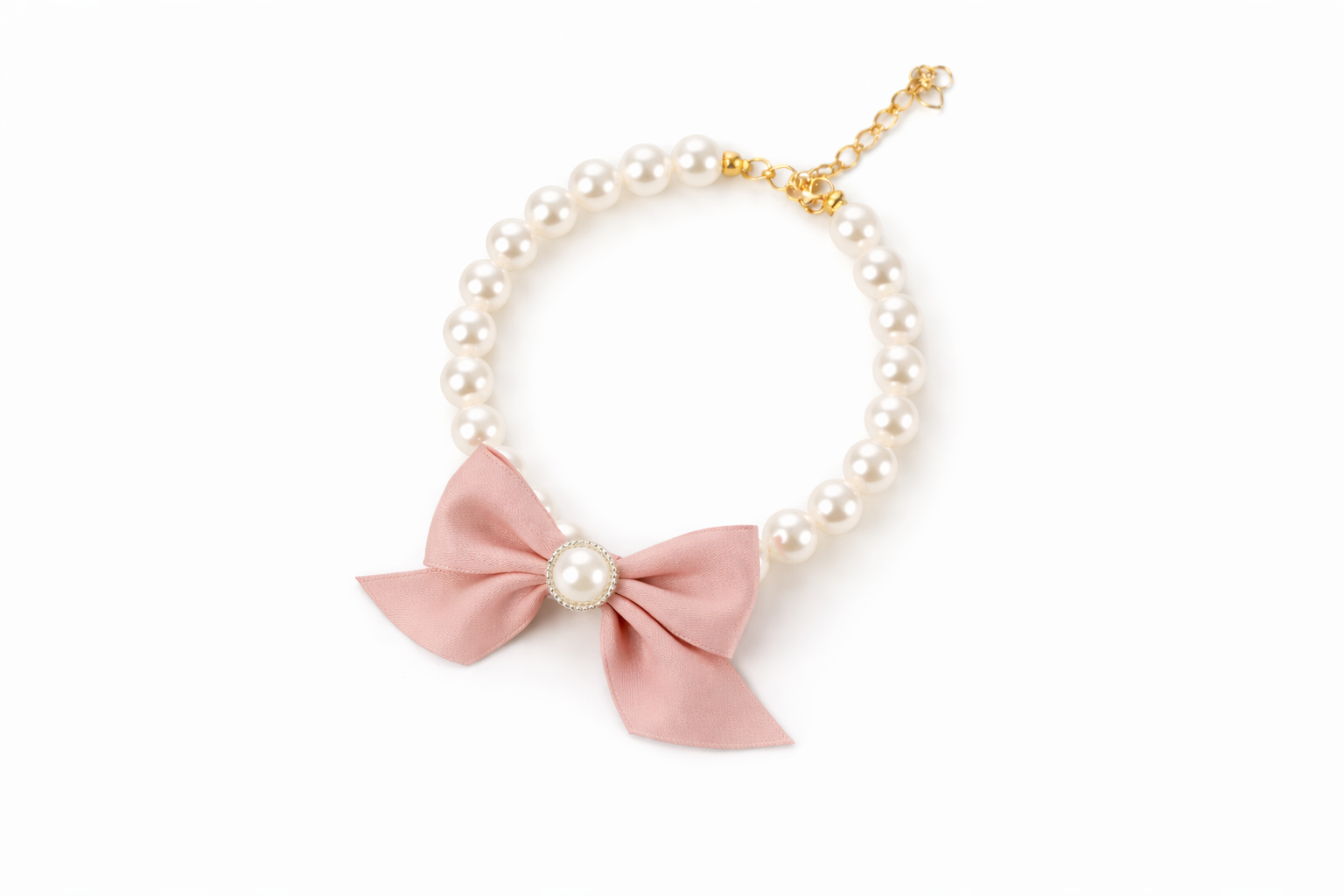 Leila Pearl Bow Necklace