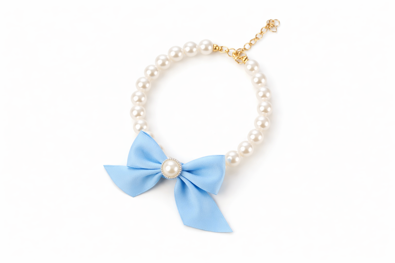 Leila Pearl Bow Necklace