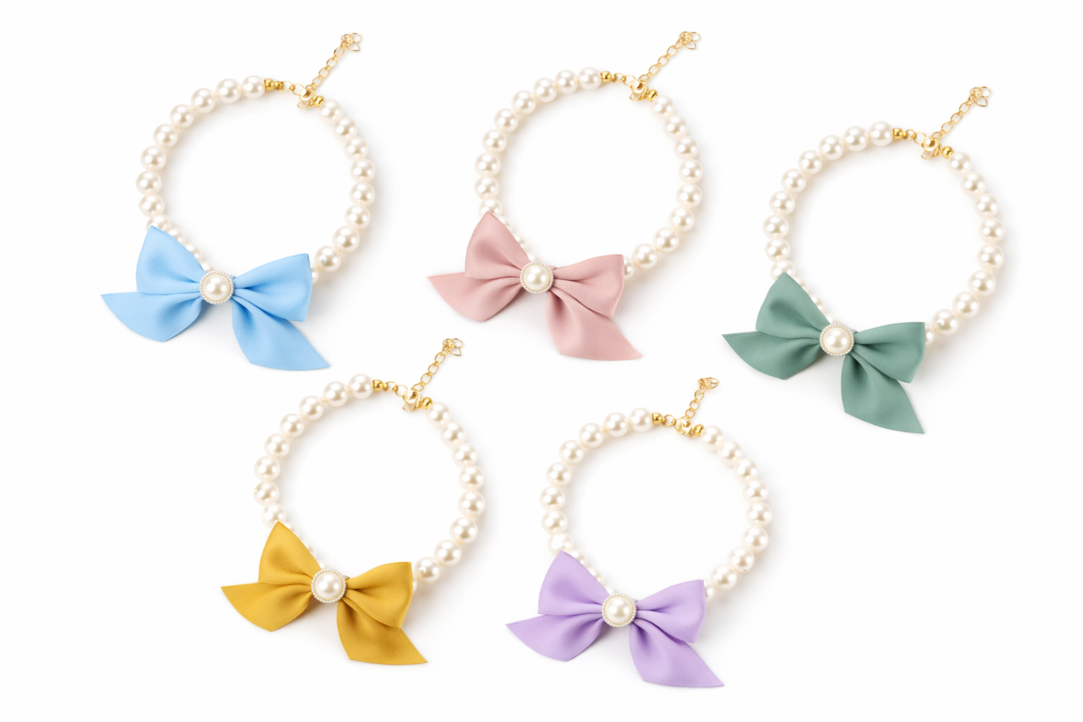 Leila Pearl Bow Necklace