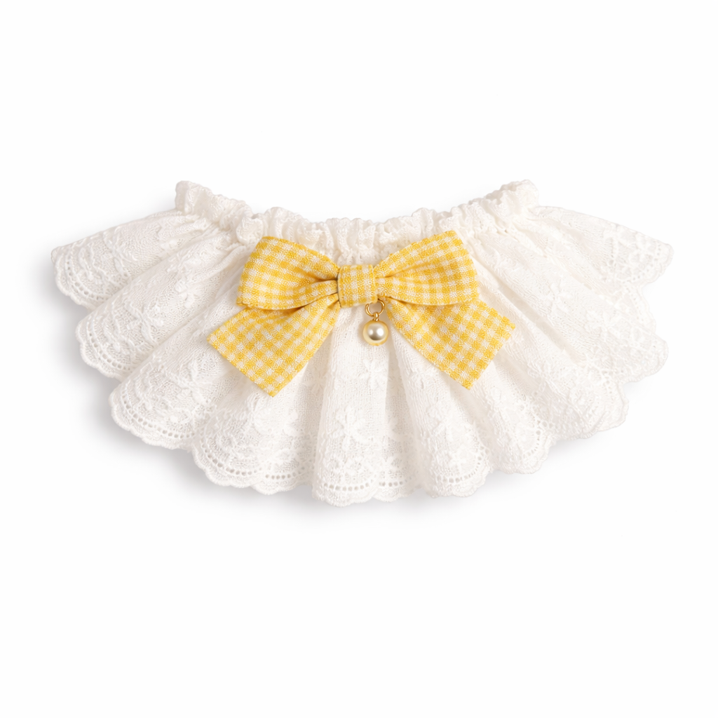 Leila Lace Bow Bib