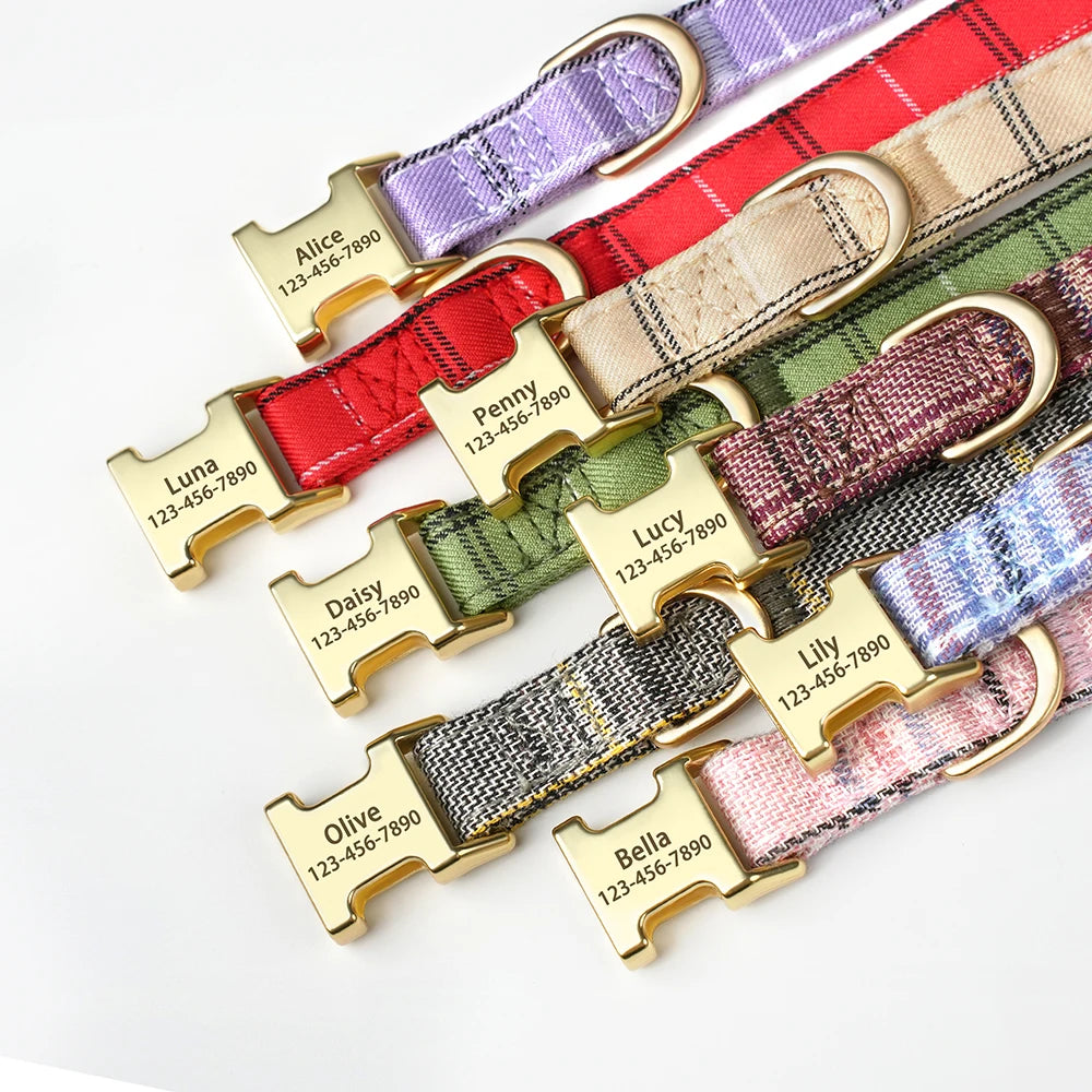 Classic Bow Nameplate Collar