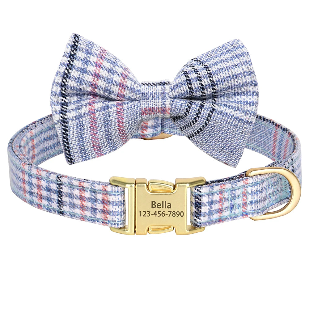 Classic Bow Nameplate Collar